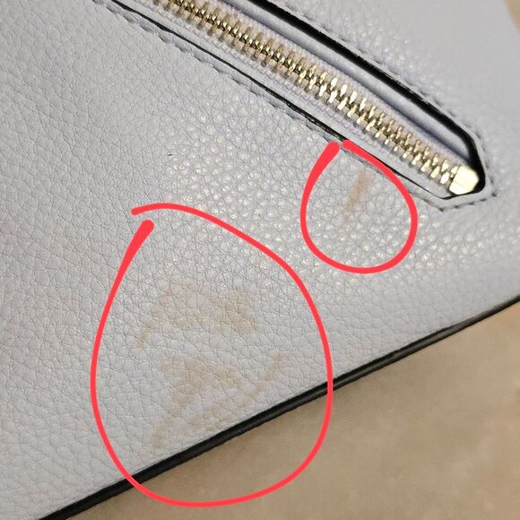 REBECCA MINKOFF Micro Moto Satchel Crossbody Bag in Bleached Blue - Picture 8 of 8